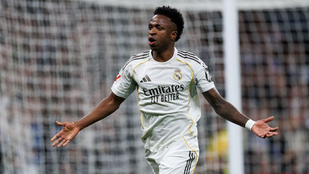 Vinícius Júnior durante un partido con el Real Madrid