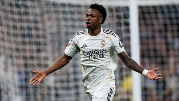 Vinícius Júnior durante un partido con el Real Madrid