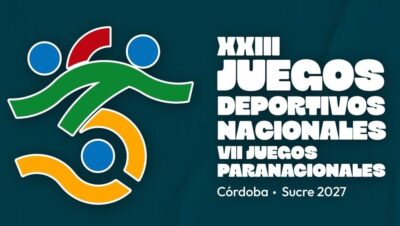 Logotipo oficial de los XXIII Juegos Deportivos Nacionales y VII Paranacionales Córdoba y Sucre 2027