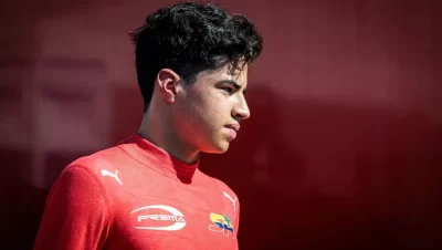 Salim Hanna, piloto colombiano de 16 años, en su anuncio con Campos Racing para la Fórmula 3
